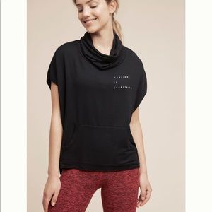 Anthropologie goodhyouman cowl neck pullover cropped oversized